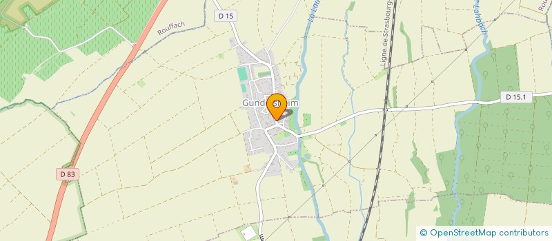 localisation de l'entreprise SCI DU HEIDWILLER  GUNDOLSHEIM