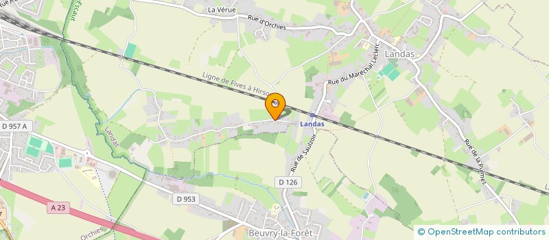 localisation de l'entreprise SCI DU HENNOY  LANDAS