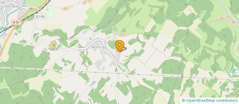 localisation de l'entreprise SCI DU HERISSON DE FROTEY  MONTCEY