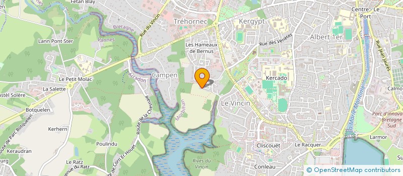 localisation de l'entreprise SCI DU HERON à VANNES