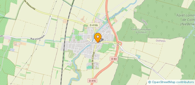 localisation de l'entreprise SCI DU HETRE  OSTHEIM