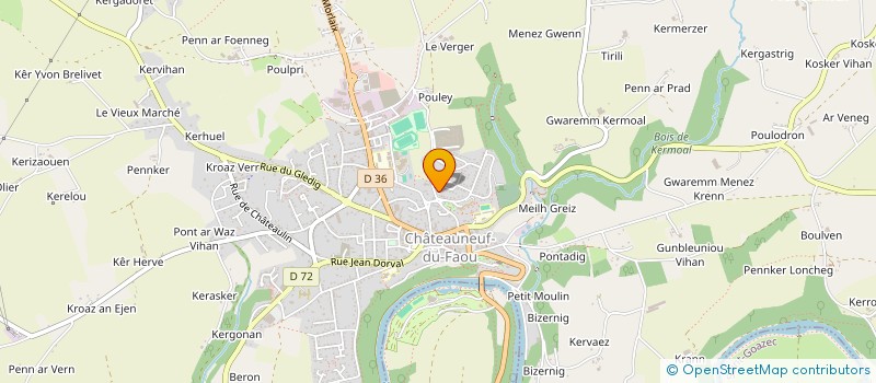 localisation de l'entreprise SCI DU HETRE à CHATEAUNEUF-DU-FAOU