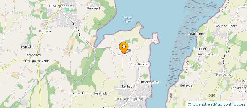 localisation de l'entreprise SCI DU HETRE à PLOUGUIEL