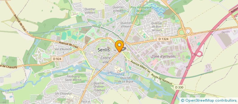 localisation de l'entreprise SCI DU HETRE POURPRE  SENLIS