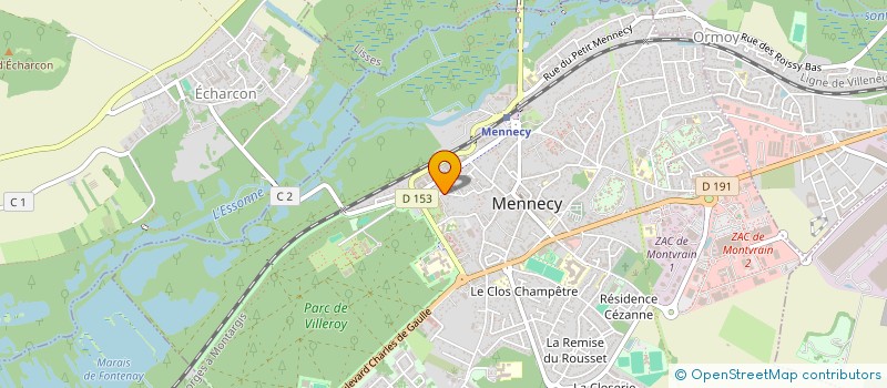 localisation de l'entreprise SCI DU HETRE POURPRE  MENNECY