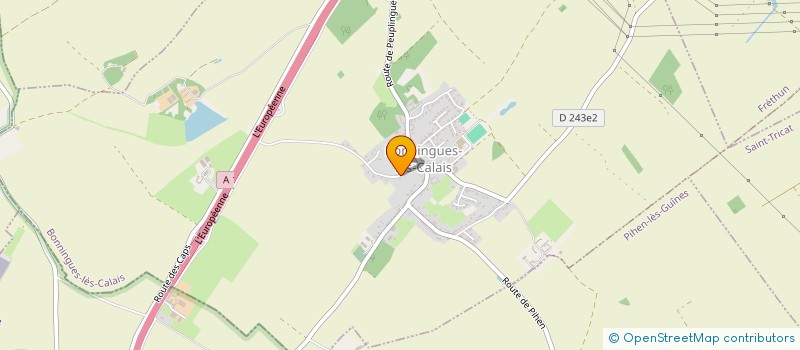 localisation de l'entreprise SCI DU HETRE POURPRE  BONNINGUES-LES-CALAIS