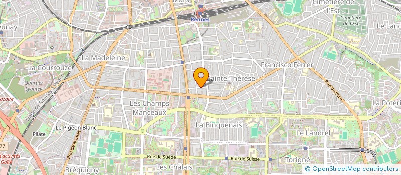 localisation de l'entreprise SCI DU HIL  RENNES