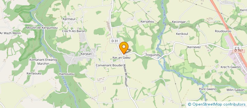 localisation de l'entreprise SCI DU HINGAR  TONQUEDEC