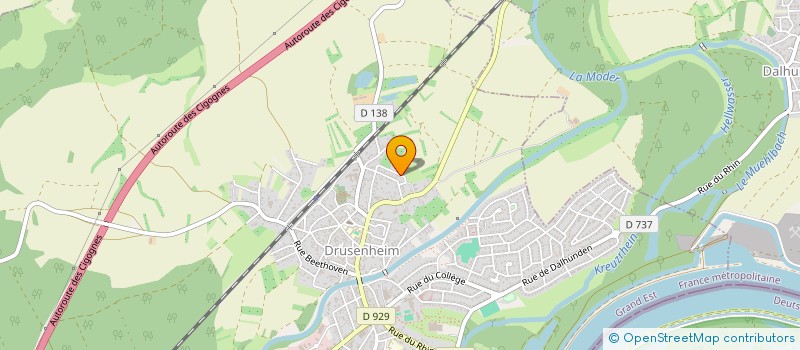 localisation de l'entreprise SCI DU HINTER FRONHOFEN  DRUSENHEIM