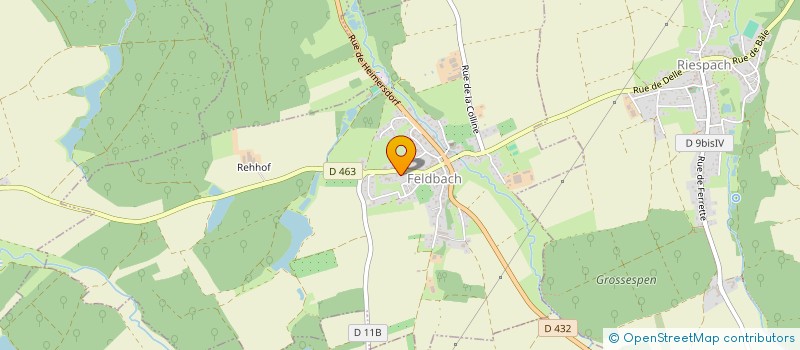 localisation de l'entreprise SCI DU HIRTENBERG  FELDBACH