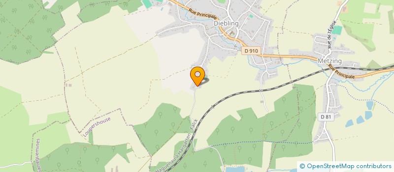 localisation de l'entreprise SCI DU HOF  DIEBLING