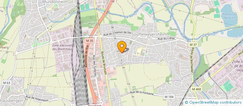 localisation de l'entreprise SCI DU HOHWALD  SOUFFELWEYERSHEIM