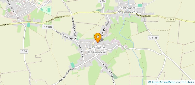 localisation de l'entreprise SCI DU HOUBLON  SAINT-HILAIRE-LEZ-CAMBRAI