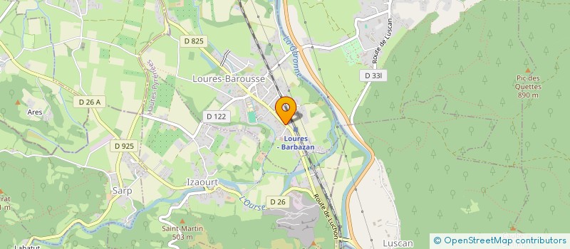 localisation de l'entreprise SCI DU HOURMIGUE  LOURES-BAROUSSE