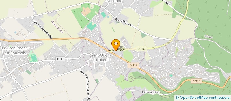 localisation de l'entreprise SCI DU HOUX  SAINT-OUEN-DU-TILLEUL