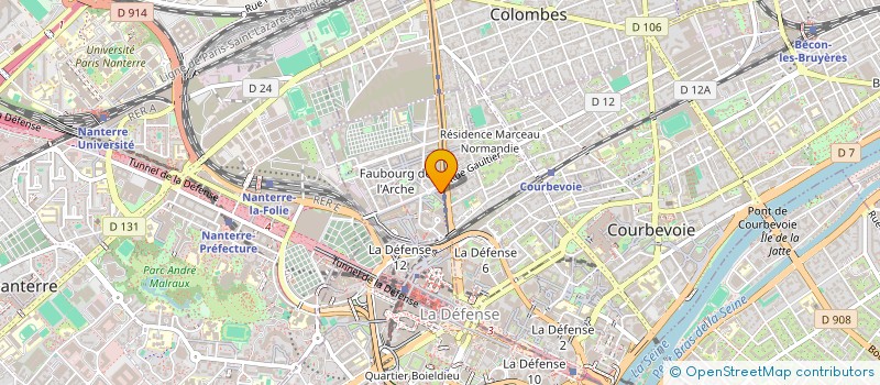localisation de l'entreprise SCI DU HUIT RUE DE BREST à COURBEVOIE