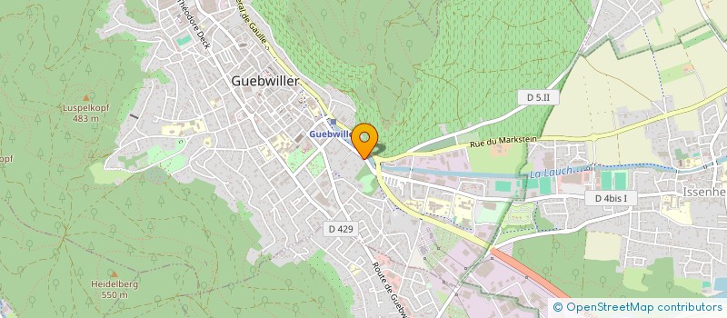 localisation de l'entreprise SCI DU HUMPALOCH  GUEBWILLER