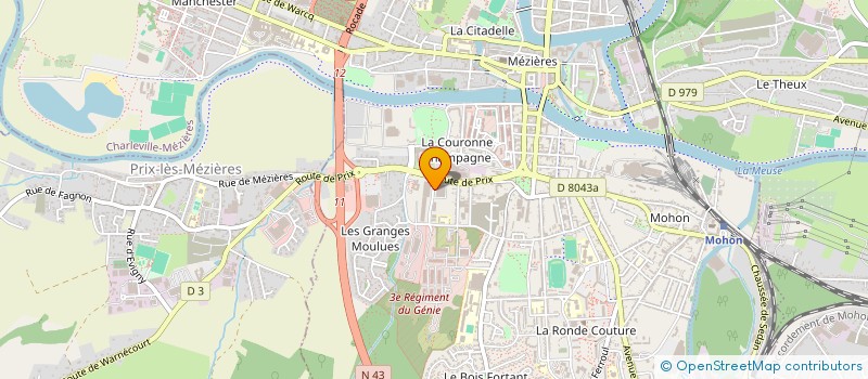 localisation de l'entreprise SCI DU HURLEVENT  CHARLEVILLE-MEZIERES