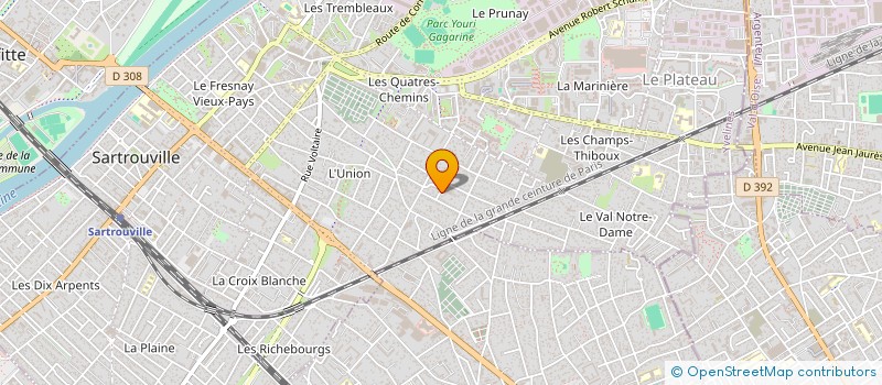 localisation de l'entreprise SCI DU HUSKY  SARTROUVILLE