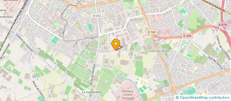 localisation de l'entreprise SCI DU HUTREAU  ANGERS