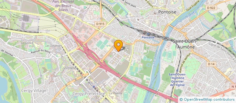 localisation de l'entreprise SCI DU I AAVENUE DU GENERAL SCHMITZ  PONTOISE