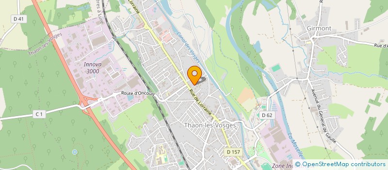 localisation de l'entreprise SCI DU IMBISSE  THAON-LES-VOSGES