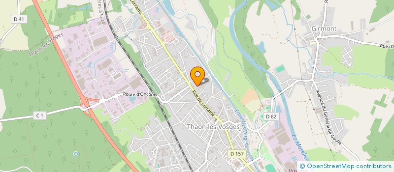 localisation de l'entreprise SCI DU IMPLACE  THAON-LES-VOSGES