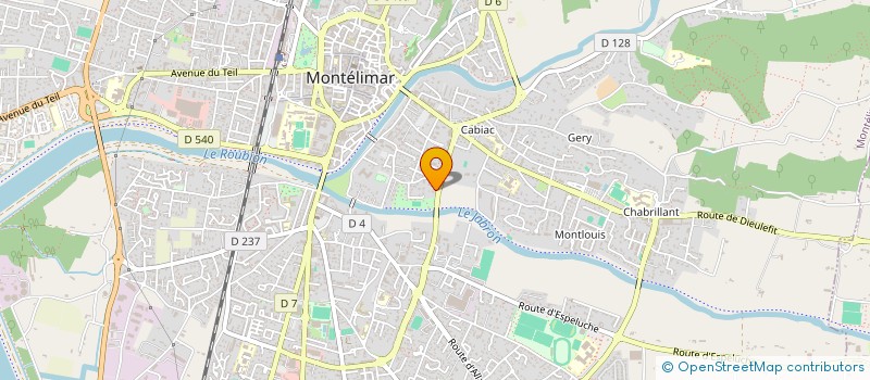 localisation de l'entreprise SCI DU JABRON à MONTELIMAR