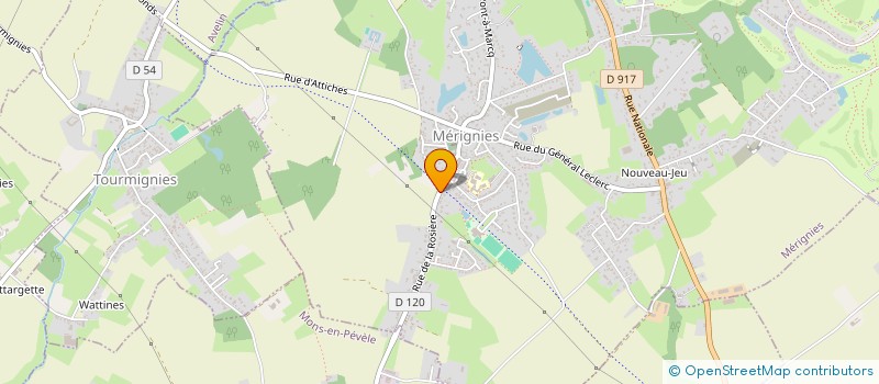 localisation de l'entreprise SCI DU JAILLET à MERIGNIES