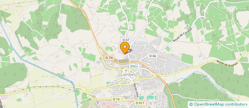 localisation de l'entreprise SCI DU JANET  LAMBESC