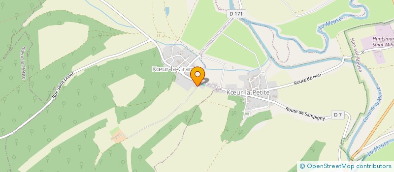 localisation de l'entreprise SCI DU JARD DE KOEUR à KOEUR-LA-GRANDE