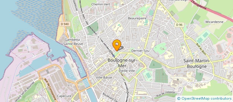 localisation de l'entreprise SCI DU JARDIN  BOULOGNE-SUR-MER