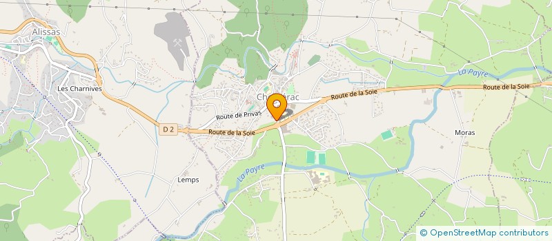 localisation de l'entreprise SCI DU JARDIN  CHOMERAC