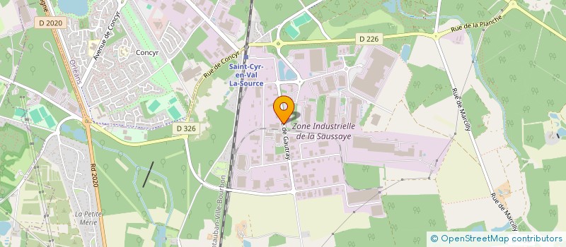 localisation de l'entreprise SCI DU JARDIN à SAINT-CYR-EN-VAL