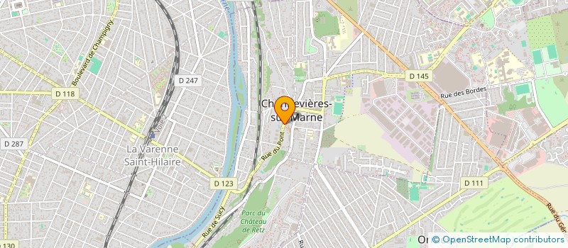 localisation de l'entreprise SCI DU JARDIN  CHENNEVIERES-SUR-MARNE