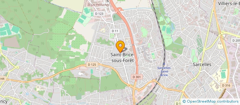 localisation de l'entreprise SCI DU JARDIN à SAINT-BRICE-SOUS-FORET