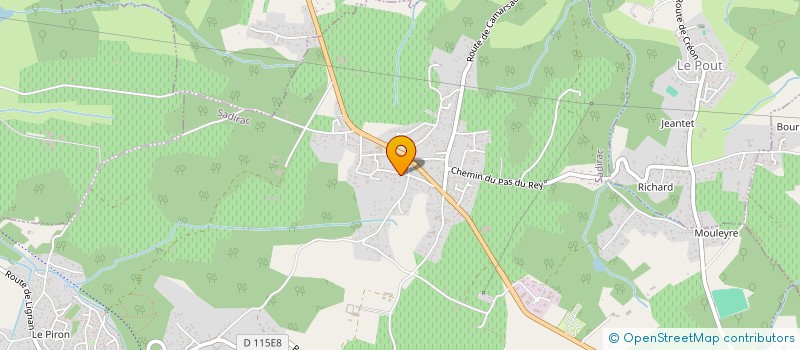 localisation de l'entreprise SCI DU JARDIN  SADIRAC