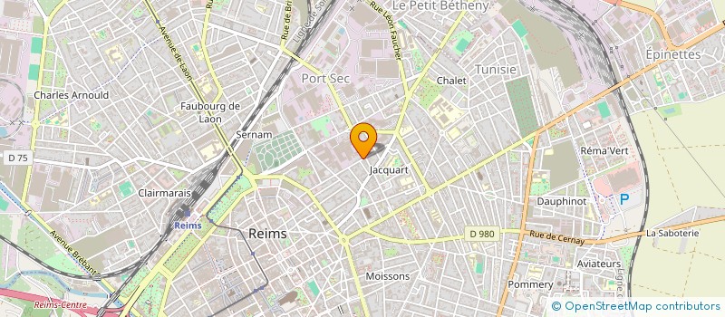 localisation de l'entreprise SCI DU JARDIN CASTEL  REIMS