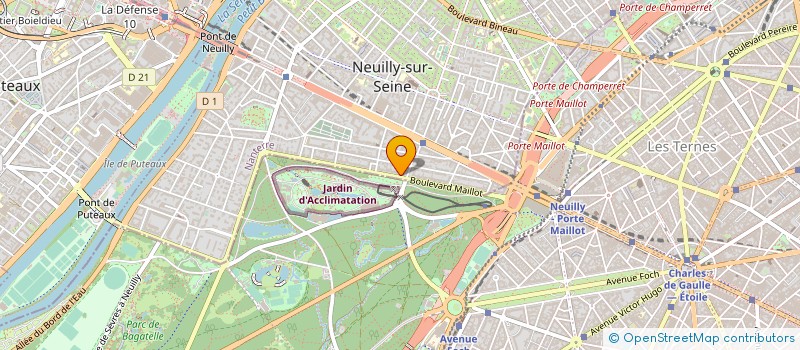 localisation de l'entreprise SCI DU JARDIN D ACCLIMATATION à NEUILLY-SUR-SEINE