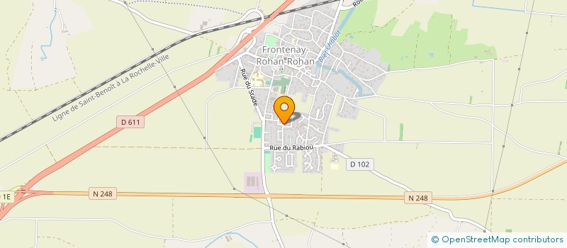 localisation de l'entreprise SCI DU JARDIN DES ROIS  FRONTENAY-ROHAN-ROHAN