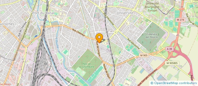 localisation de l'entreprise SCI DU JARDIN DES ROSES à DIJON