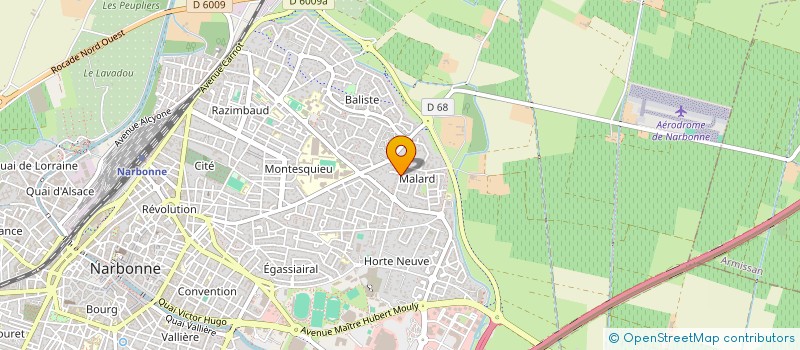 localisation de l'entreprise SCI DU JARDIN FLEURI  NARBONNE