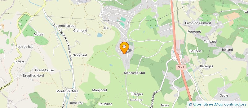 localisation de l'entreprise SCI DU JARDIN FLEURI  PUJOLS