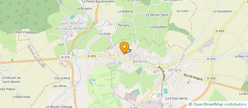 localisation de l'entreprise SCI DU JARDINET à BELLEME