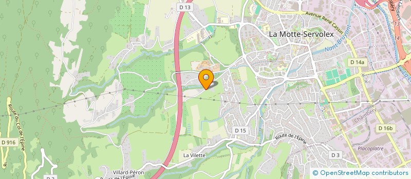 localisation de l'entreprise SCI DU JARDINIER  LA MOTTE-SERVOLEX