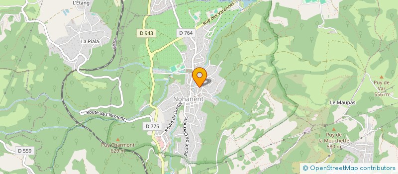 localisation de l'entreprise SCI DU JARDINOT  NOHANENT