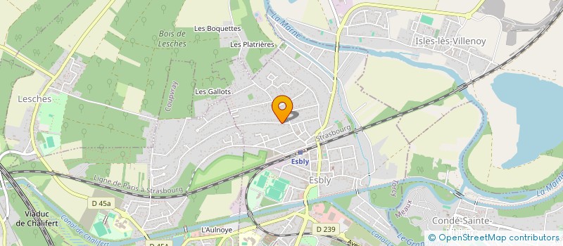 localisation de l'entreprise SCI DU JAS à ESBLY