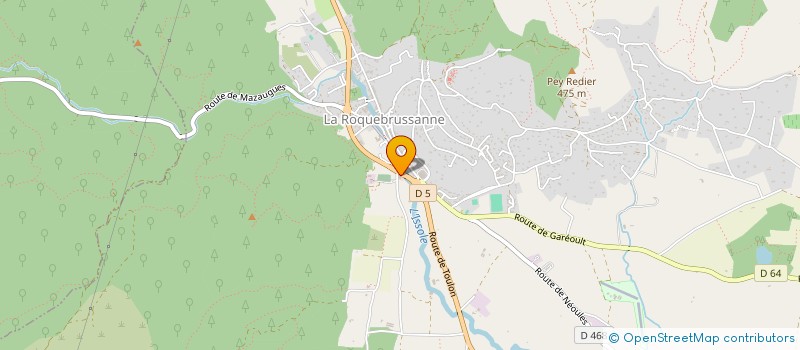 localisation de l'entreprise SCI DU JAS DE BARRY  LA ROQUEBRUSSANNE