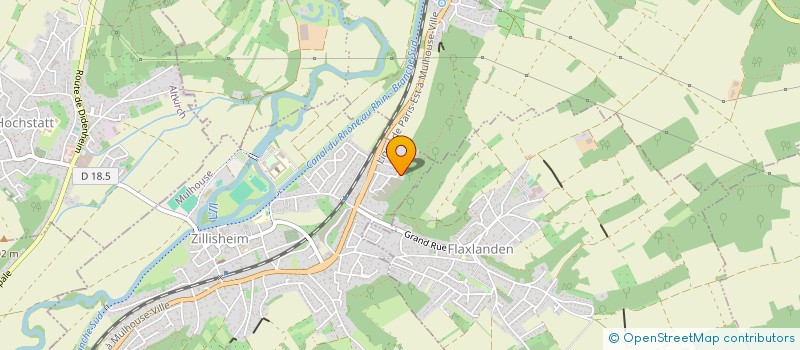 localisation de l'entreprise SCI DU JASMIN  ZILLISHEIM