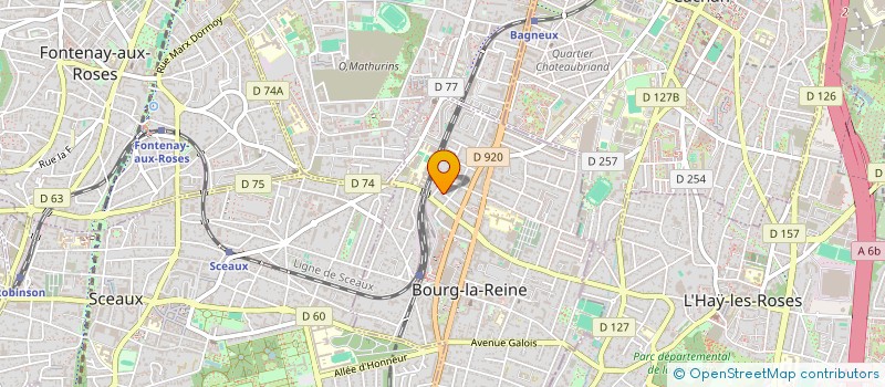 localisation de l'entreprise SCI DU JASMIN à BOURG-LA-REINE